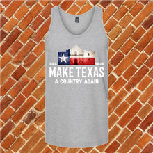 Load image into Gallery viewer, Make Texas A Country Again Unisex Tank Top
