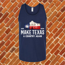 Load image into Gallery viewer, Make Texas A Country Again Unisex Tank Top
