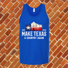 Load image into Gallery viewer, Make Texas A Country Again Unisex Tank Top
