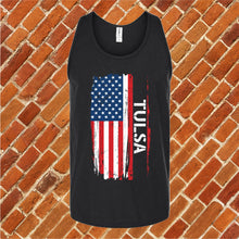 Load image into Gallery viewer, Tucson Flag Varsity Type Unisex Tank Top
