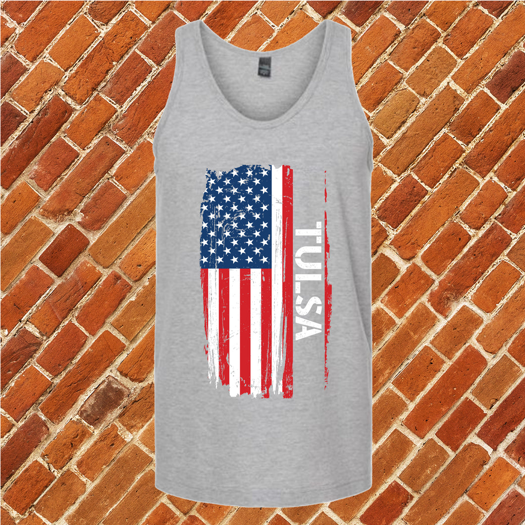 Tucson Flag Varsity Type Unisex Tank Top