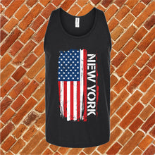 Load image into Gallery viewer, New York Flag Varsity Type Unisex Tank Top
