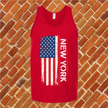 Load image into Gallery viewer, New York Flag Varsity Type Unisex Tank Top
