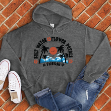 Load image into Gallery viewer, Salt Water Flower Petals Florida Hoodie
