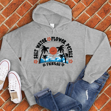 Load image into Gallery viewer, Salt Water Flower Petals Florida Hoodie
