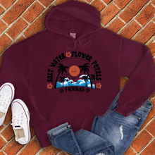 Load image into Gallery viewer, Salt Water Flower Petals Florida Hoodie
