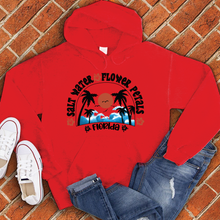 Load image into Gallery viewer, Salt Water Flower Petals Florida Hoodie
