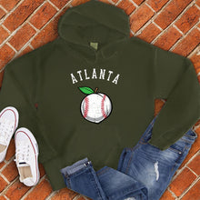 Load image into Gallery viewer, Atlanta Peach Lace Baseball  Hoodie
