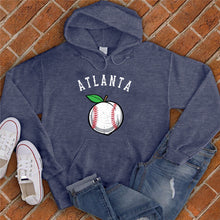 Load image into Gallery viewer, Atlanta Peach Lace Baseball  Hoodie
