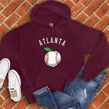 Load image into Gallery viewer, Atlanta Peach Lace Baseball  Hoodie
