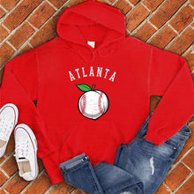 Load image into Gallery viewer, Atlanta Peach Lace Baseball  Hoodie
