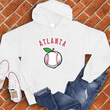 Load image into Gallery viewer, Atlanta Peach Lace Baseball  Hoodie
