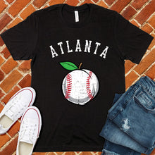 Load image into Gallery viewer, Atlanta Peach Lace Baseball Tee

