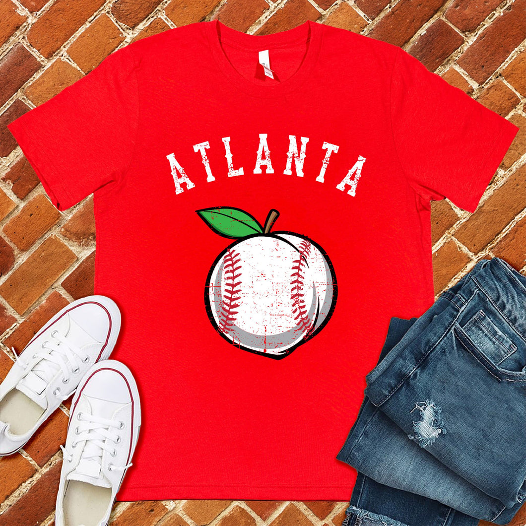 Atlanta Peach Lace Baseball Tee