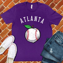 Load image into Gallery viewer, Atlanta Peach Lace Baseball Tee
