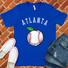 Load image into Gallery viewer, Atlanta Peach Lace Baseball Tee
