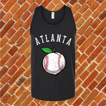 Load image into Gallery viewer, Atlanta Peach Lace Baseball Unisex Tank Top
