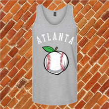 Load image into Gallery viewer, Atlanta Peach Lace Baseball Unisex Tank Top
