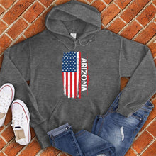 Load image into Gallery viewer, Arizona Flag Varsity Type Hoodie

