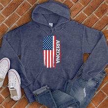 Load image into Gallery viewer, Arizona Flag Varsity Type Hoodie
