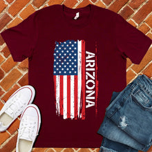 Load image into Gallery viewer, Arizona Flag Varsity Type Tee
