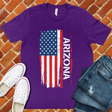 Load image into Gallery viewer, Arizona Flag Varsity Type Tee
