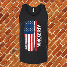 Load image into Gallery viewer, Arizona Flag Varsity Type Unisex Tank Top
