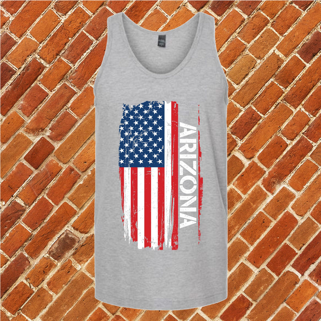 Arizona Flag Varsity Type Unisex Tank Top