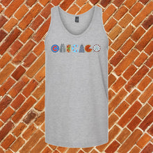 Load image into Gallery viewer, Chicago Symbols Unisex Tank Top
