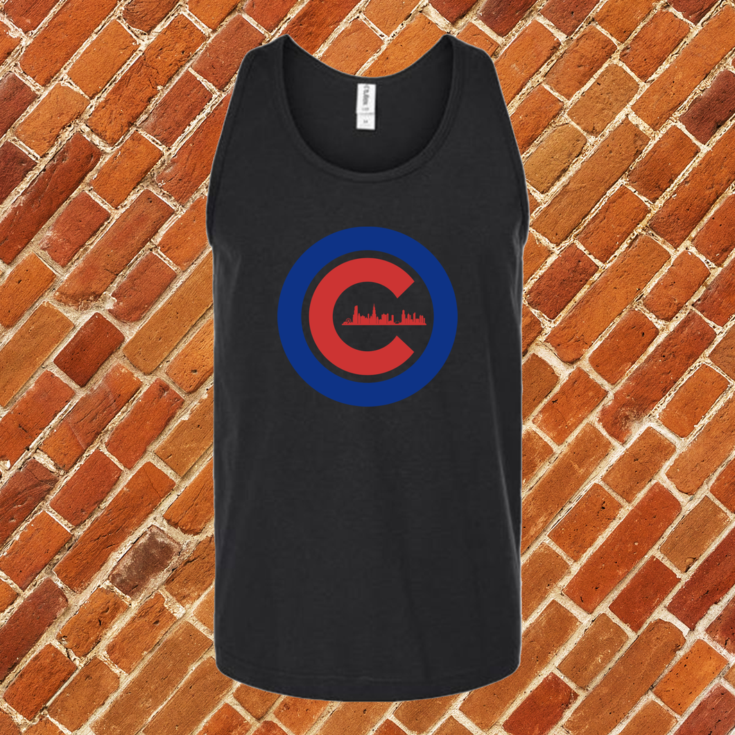 Chicago Baseball Skyline Unisex Tank Top