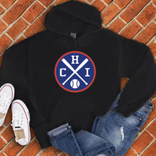 Load image into Gallery viewer, CHI Baseball Emblem Hoodie
