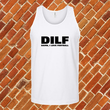 Load image into Gallery viewer, Football DILF Unisex Tank Top
