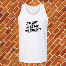 Load image into Gallery viewer, Only Here For The Tailgate Unisex Tank Top
