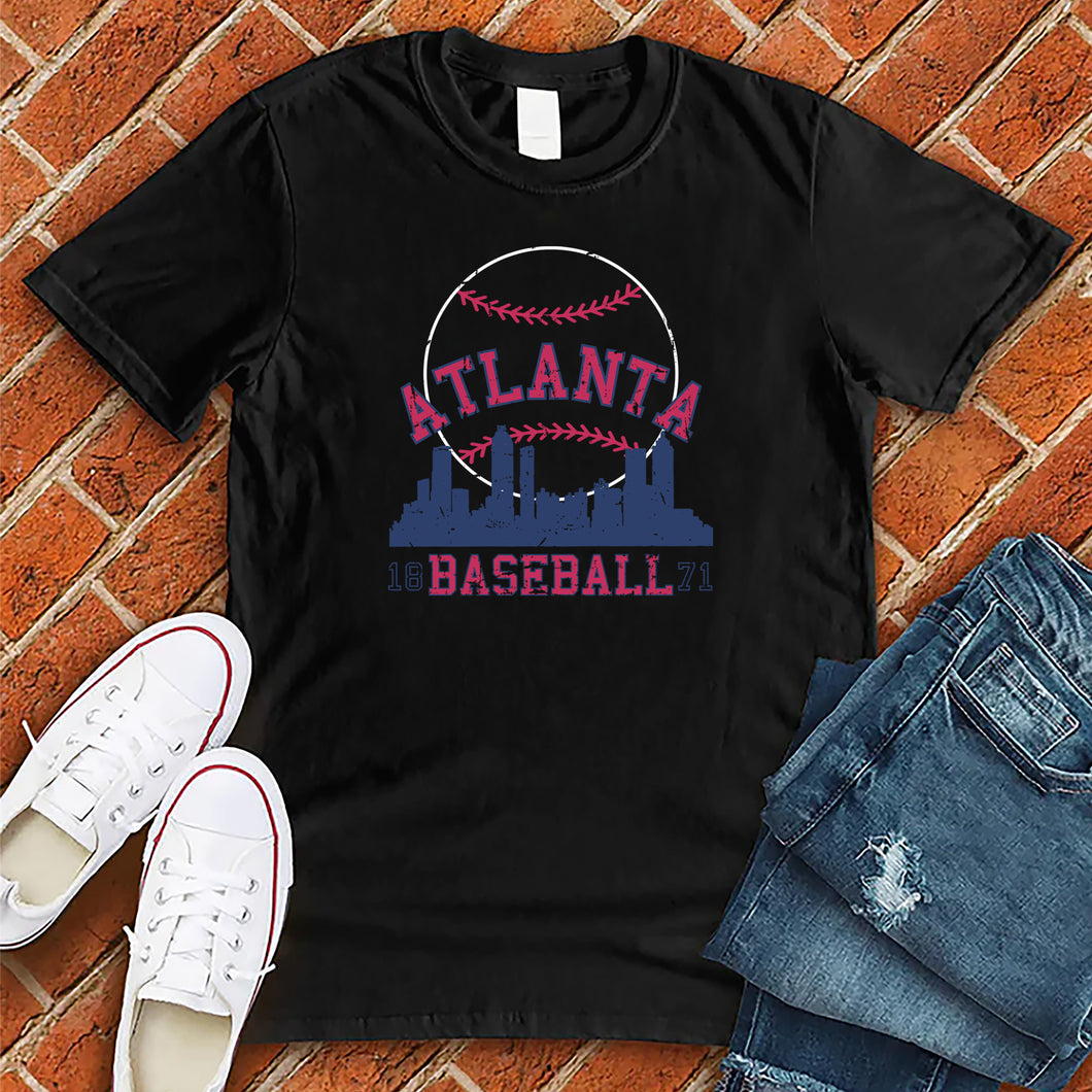 Atlanta Skyline Baseball Tee