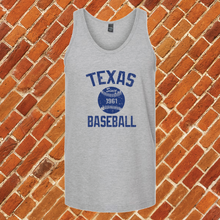 Load image into Gallery viewer, Texas Baseball Unisex Tank Top
