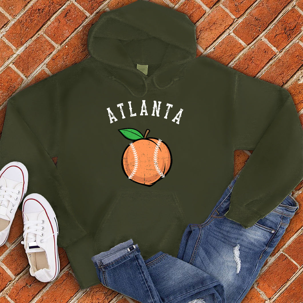 Atlanta Peach Baseball Hoodie