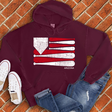 Load image into Gallery viewer, Arizona Baseball Flag Hoodie
