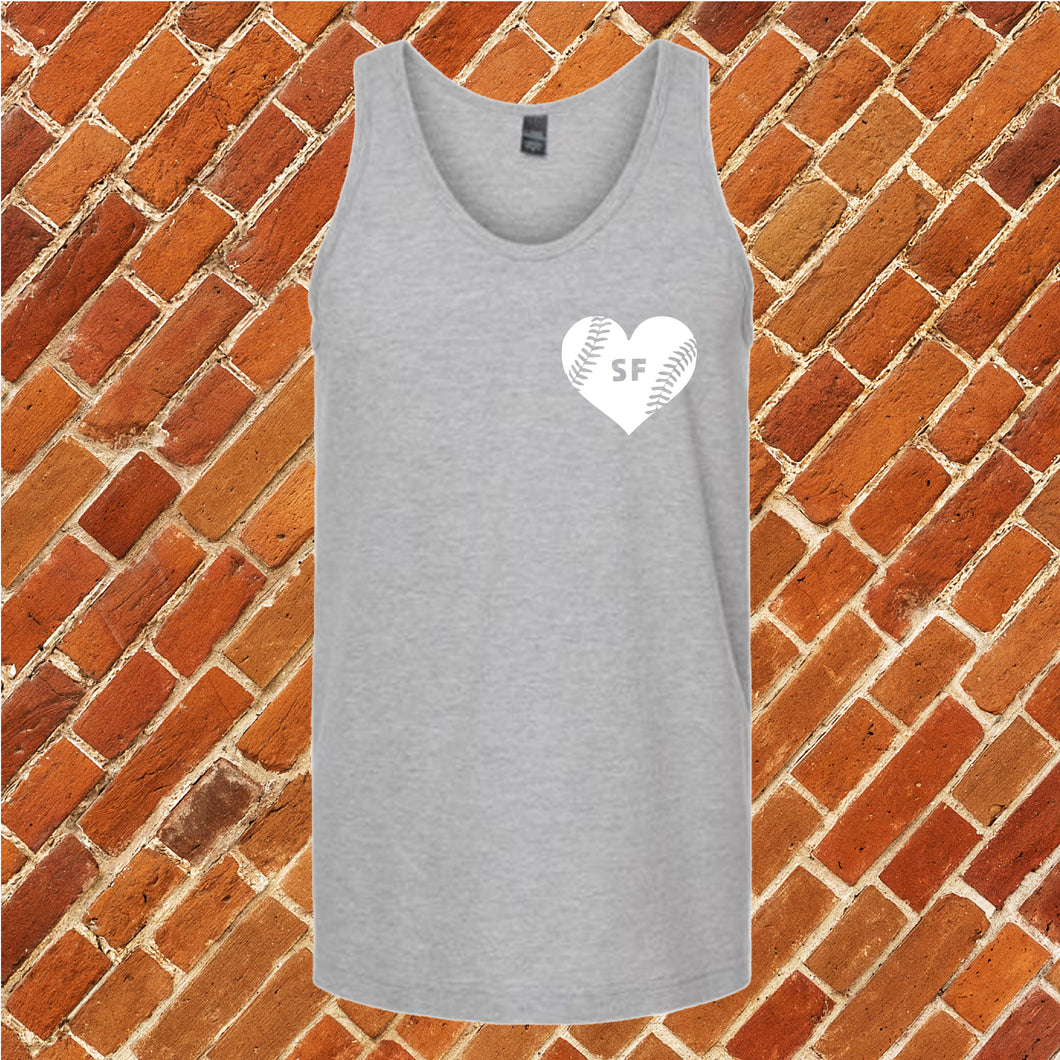 SF Baseball Pocket Heart Unisex Tank Top