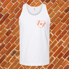 Load image into Gallery viewer, SF Baseball Pocket Heart Unisex Tank Top
