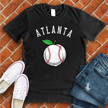 Load image into Gallery viewer, Atlanta White Peach Baseball Tee
