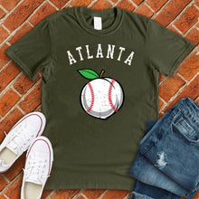 Load image into Gallery viewer, Atlanta White Peach Baseball Tee
