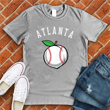 Load image into Gallery viewer, Atlanta White Peach Baseball Tee
