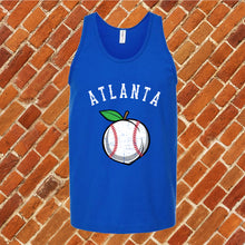 Load image into Gallery viewer, Atlanta White Peach Baseball Unisex Tank Top
