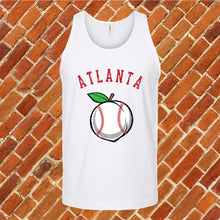 Load image into Gallery viewer, Atlanta White Peach Baseball Unisex Tank Top
