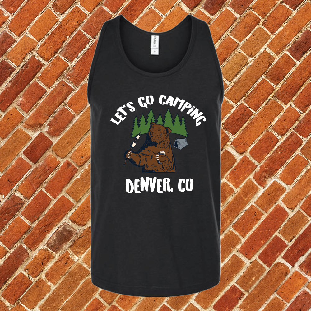 Let's Go Camping Denver Unisex Tank Top