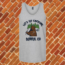 Load image into Gallery viewer, Let&#39;s Go Camping Denver Unisex Tank Top
