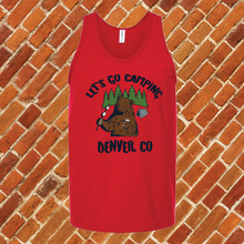 Load image into Gallery viewer, Let&#39;s Go Camping Denver Unisex Tank Top
