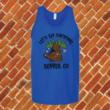 Load image into Gallery viewer, Let&#39;s Go Camping Denver Unisex Tank Top
