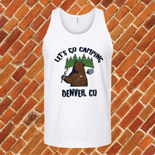 Load image into Gallery viewer, Let&#39;s Go Camping Denver Unisex Tank Top
