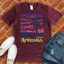 Load image into Gallery viewer, Phoenix Arizona Purple &amp; Pink Tee
